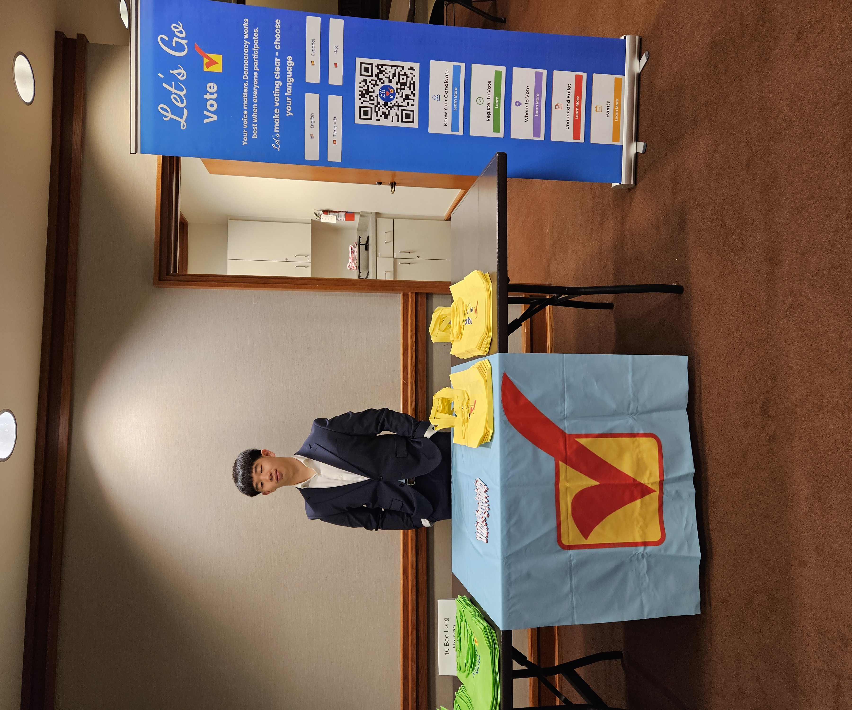 Let's Go Vote booth CLA Fall State Convention - Austin 2025